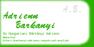 adrienn barkanyi business card